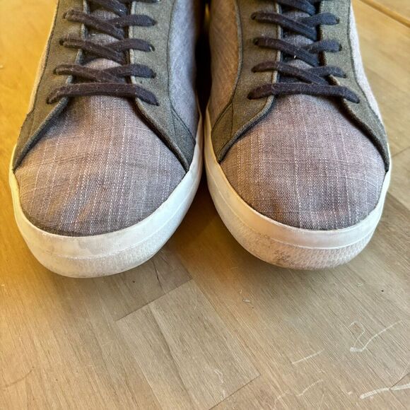 Lacoste Lerond 217 Sneakers Mens 13 Blue Gray Textile Classic Alligator Preppy - Picture 8 of 9